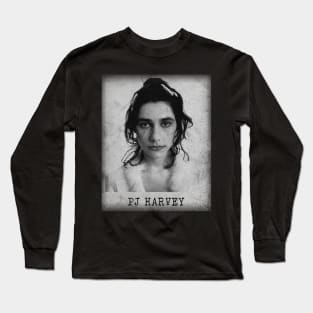 Pj Harvey // old school minimalist Long Sleeve T-Shirt